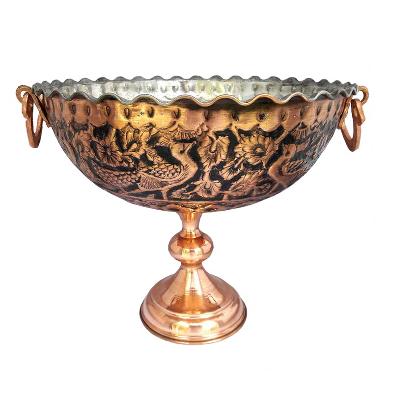 میوه خوری مسی طرح مرغ آمین کد 3