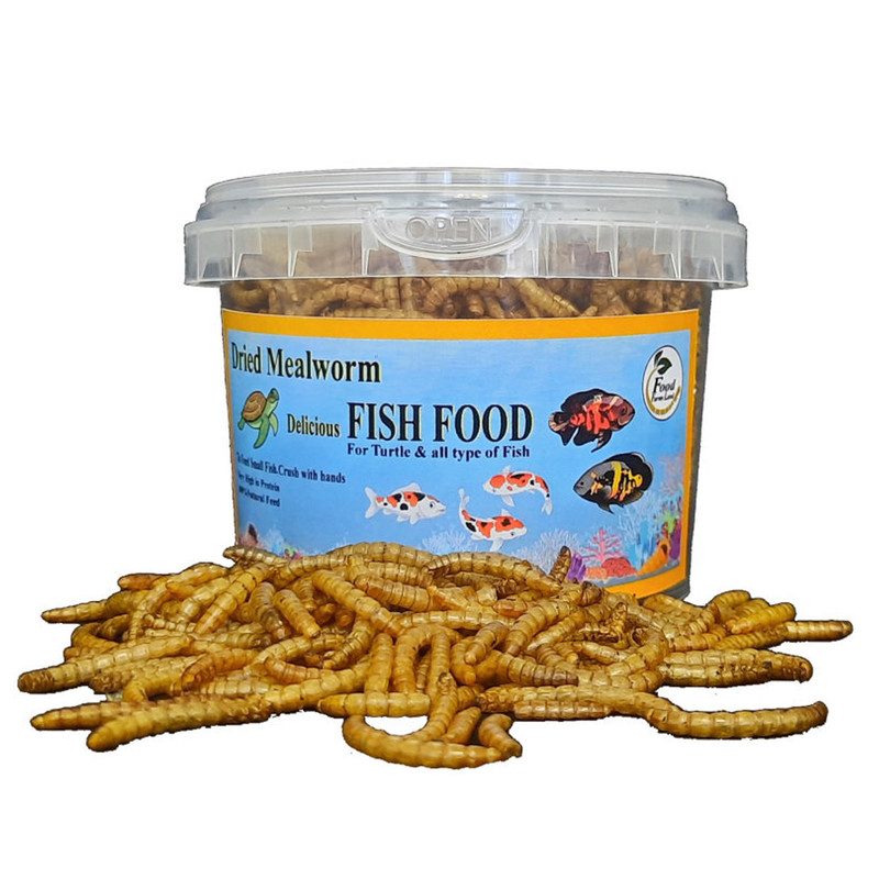 غذای ماهی و لاک پشت فود فارمز لند مدل میلورم وزن 50 گرم بسته 3 عددی