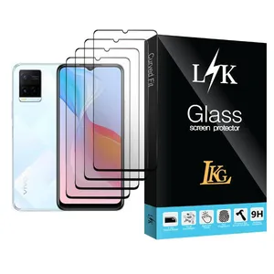 LKG LK Glass4 Ceramics Screen Protector For  Y21 Pack Of 4