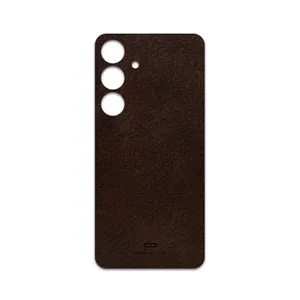 MAHOOT Dark-Brown-Leather Cover Sticker for Samsung Galaxy S24