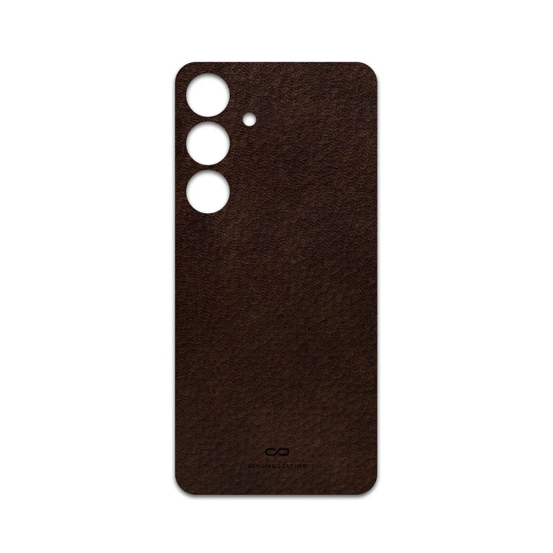 برچسب پوششی ماهوت مدل Dark-Brown-Leather مناسب برای گوشی موبایل سامسونگ Galaxy S24