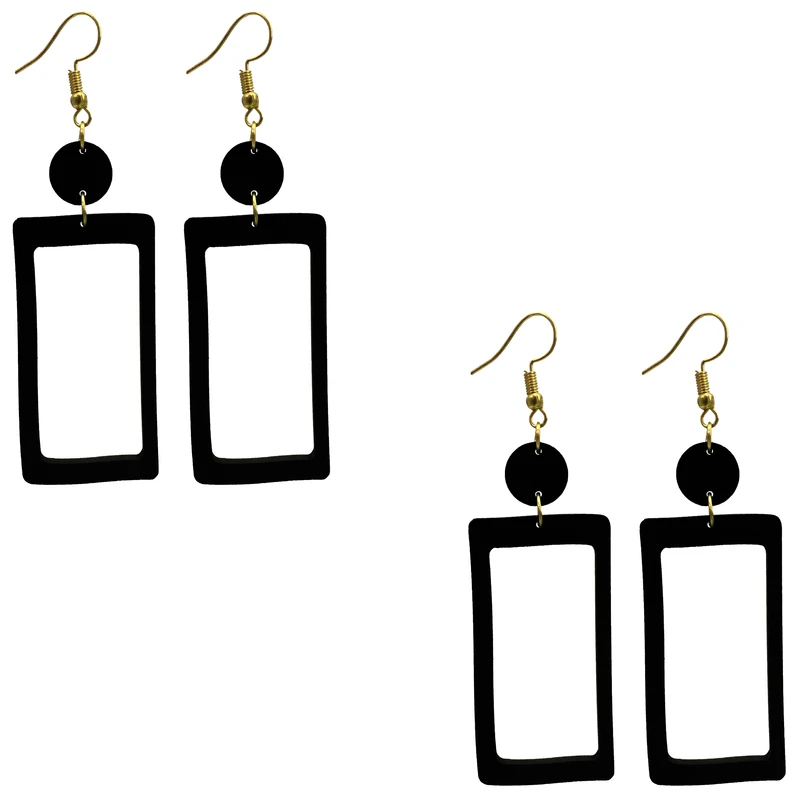 گوشواره زنانه هانستو مدل E2-048 مجموعه دو عددی