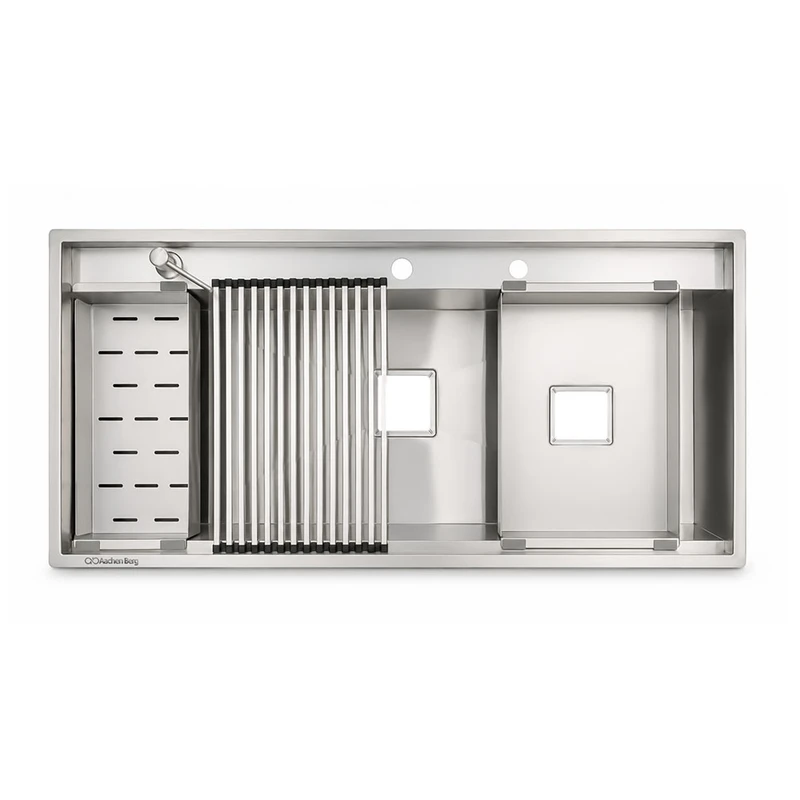 سینک ظرفشویی استیل توکار یک لگنه آخنبرگ مدل HS-5104-103