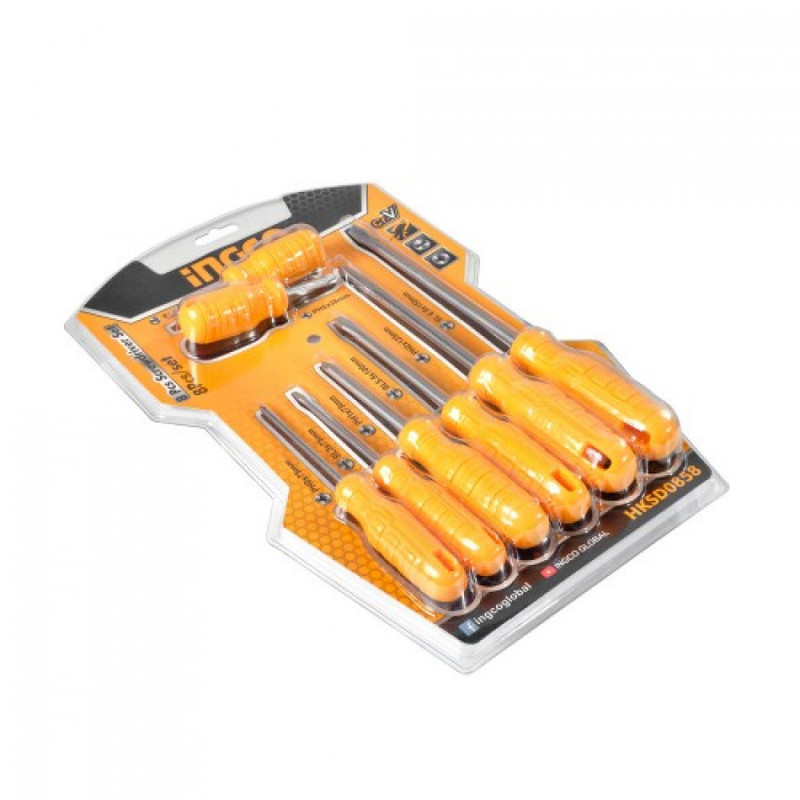 پیچ گوشتی اینکو مدل HKSD0858 مجموعه 8 عددی پیچ گوشتی اینکو مدل HKSD0858 مجموعه 8 عددی
