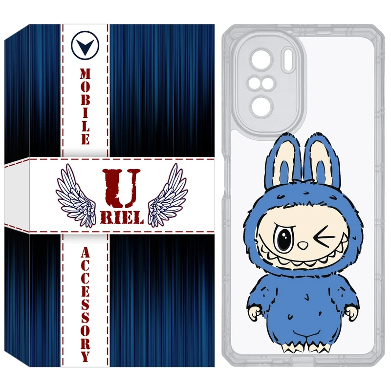 کاور یوریل مدل Clear کد 116 طرح لبوبو Labubu مناسب برای گوشی موبایل شیائومی Poco F3 / Redmi K40 / Mi 11i