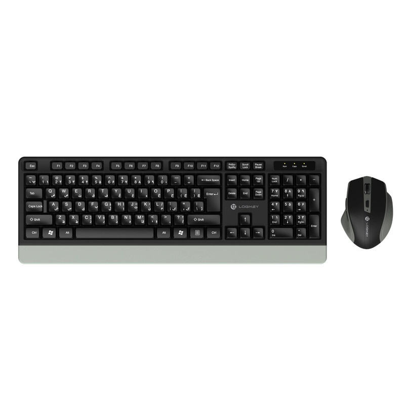 کیبورد و ماوس بی سیم لاجی کی مدل KM226B، سوییچ ممبران، Full-Size