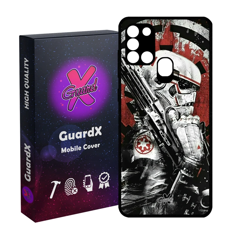 کاور گارد ایکس طرح جنگ ستارگان مدل Glass10494 مناسب برای گوشی موبایل سامسونگ Galaxy A21s