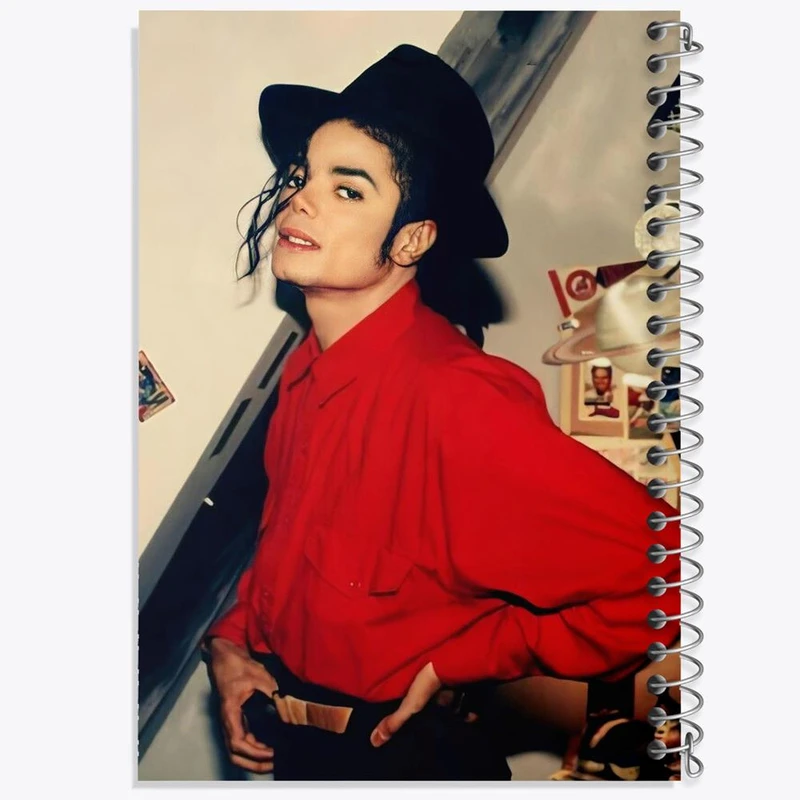 دفتر شطرنجی 50 برگ خندالو طرح مایکل جکسون Michael Jackson کد 19219