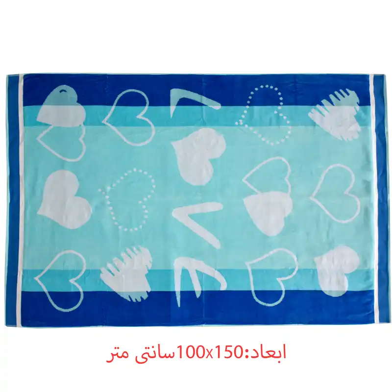 حوله حمام ازدیلک مدل OZ-00899 سایز 100x150 سانتی متر