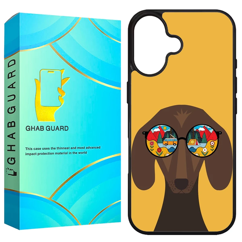کاور قاب گارد طرح سگ مدل G16PL مناسب برای گوشی موبایل اپل iPhone 16 Plus