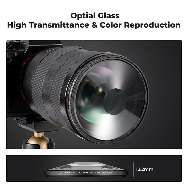 فیلتر لنز کی اند اف مدل SPOT SPIRAL HALO NANO-B - 82MM