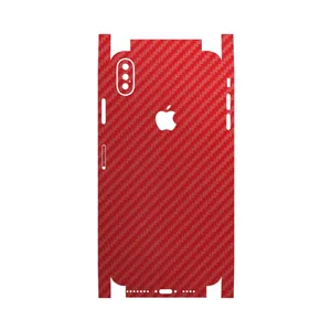 MAHOOT Red-Fiber-FullSkin Cover Sticker for Apple iPhone Xs Max