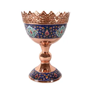  آجیل خوری مسی مدل پایه دار پرداز کد M30 