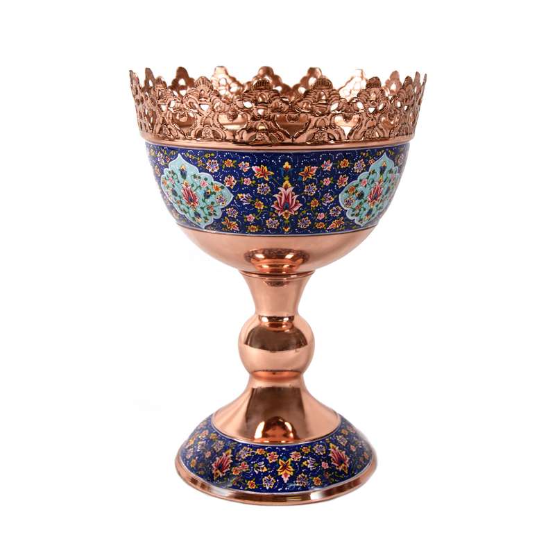  آجیل خوری مسی مدل پایه دار پرداز کد M30 