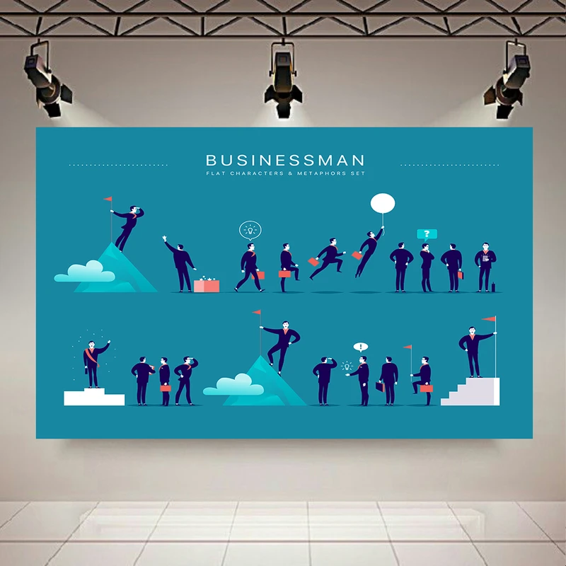 تابلو بوم طرح مخمل بیزینس مدل business man کد AR305566