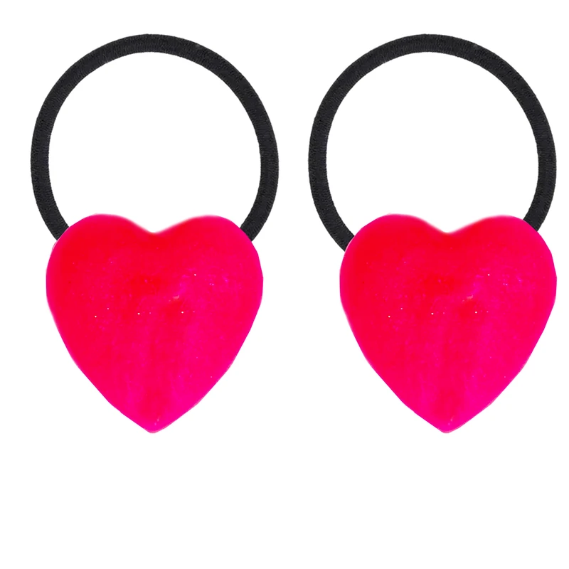 کش مو زنانه مدل عشق طرح قلب بسته 2 عددی کد P2980