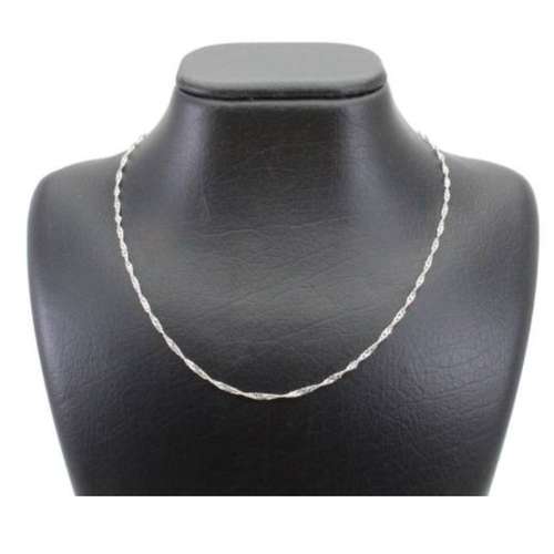 زنجیر نقره زنانه مدل دیسکو کد P980