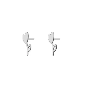 گوشواره نقره زنانه ترمه 1 طرح گل کد E490