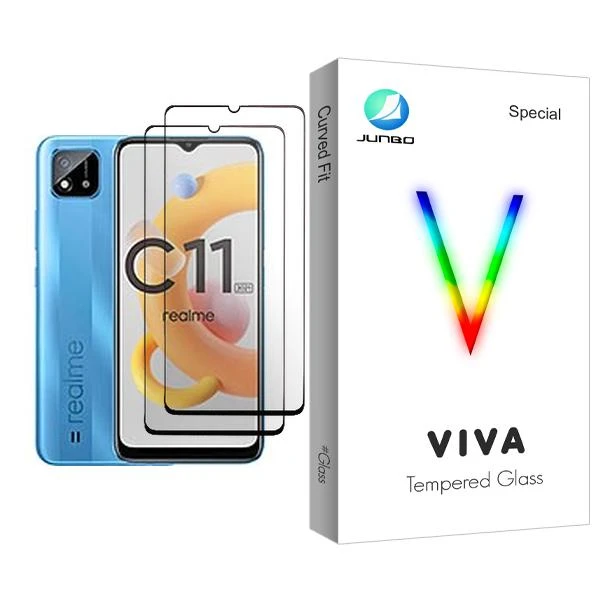 محافظ صفحه نمایش جانبو مدل Viva Glass MIX002 مناسب برای گوشی موبایل ریلمی C11 (2021) بسته دو عددی