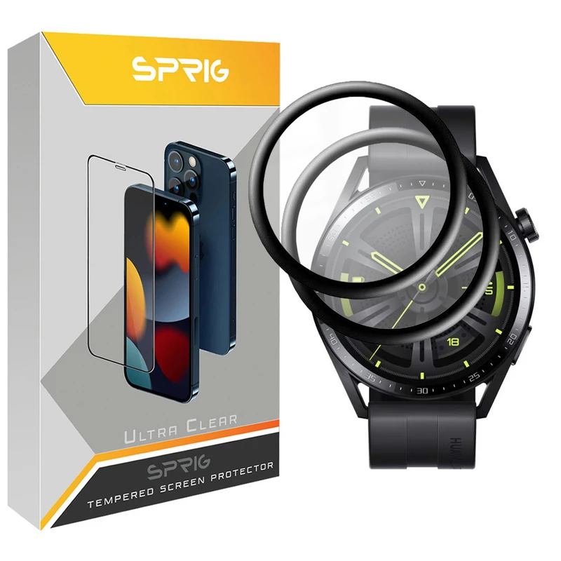 محافظ صفحه نمایش نانو اسپریگ مدل SPG مناسب برای ساعت هوشمند هوآوی GT3 46mm بسته دو عددی