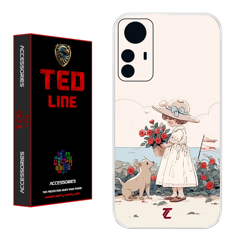 کاور تدلاین طرح دختر کد 1208 مناسب برای گوشی موبایل شیائومی Redmi Note 12S