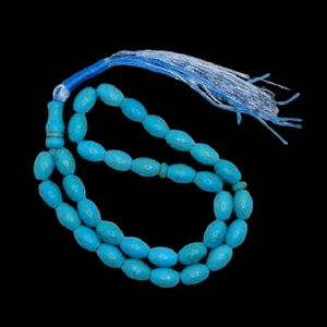 تسبیح نقره جات بافندگان مدل فیروزه کد 220