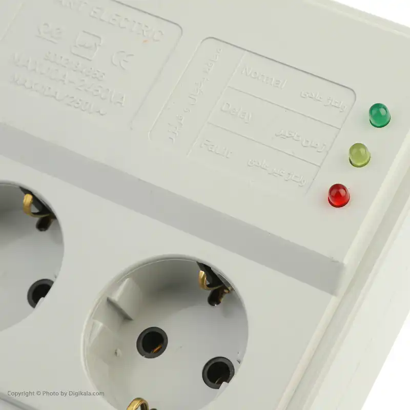 چندراهی برق و محافظ پارت الکتریک مدل PE767