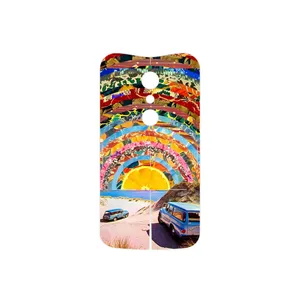 MAHOOT Collage of Orange Sky Cover Sticker for Motorola Moto G 2nd gen
