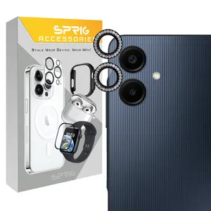 Sprig Ring Metal Diamond Camera Lens Protector For Samsung Galaxy A06