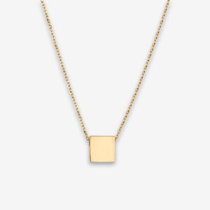 گردنبند طلا 18 عیار زنانه با زنجیر حلقه‌ای (فلامینگو) تاج مدل R385