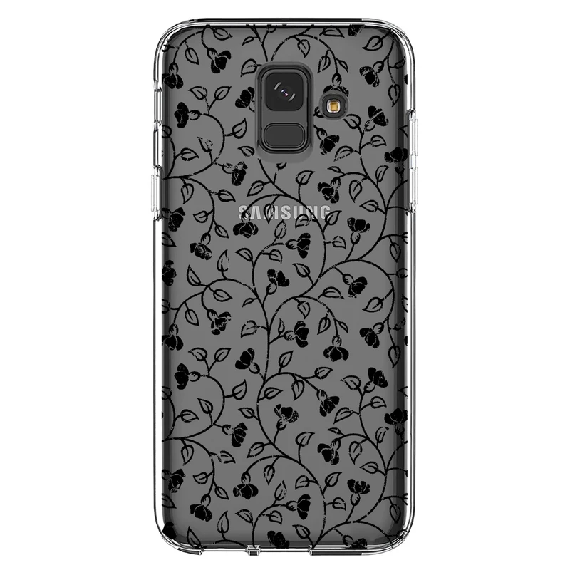 کاور مگافون طرح گل مدل C42-B مناسب برای گوشی موبایل سامسونگ Galaxy A6 2018 