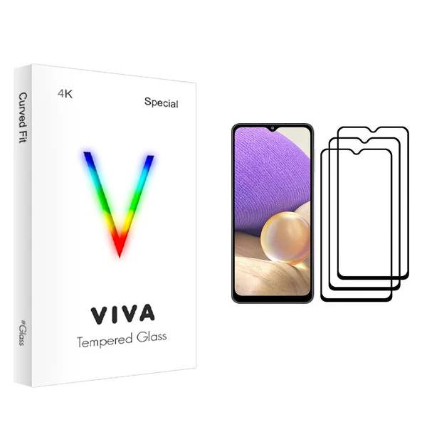 محافظ صفحه نمایش ویوا مدل 4K مناسب برای گوشی موبایل سامسونگ Galaxy A32 بسته سه عددی