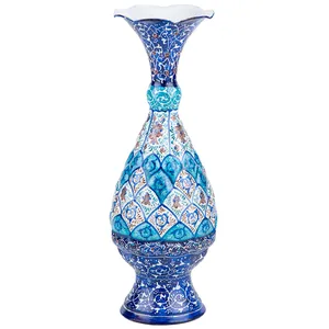 گلدان میناکاری مدل اسلیمی کد D20