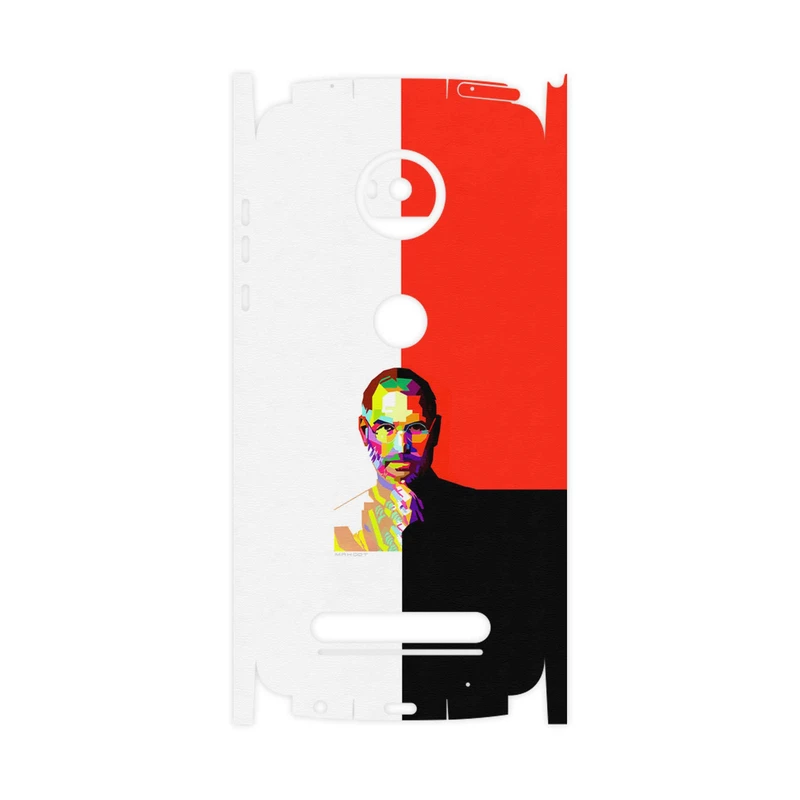برچسب پوششی ماهوت مدل Collage of Steve Jobs 1-FullSkin مناسب برای گوشی موبایل موتورولا Moto Z2 Play