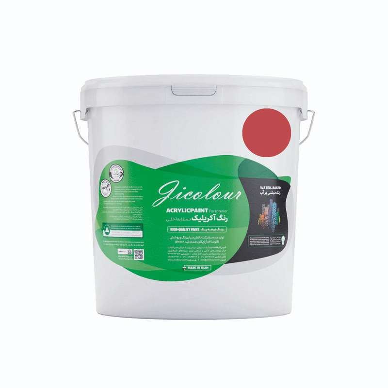 رنگ اکریلیک نمای داخل نیمه براق مدل تریلیوم کد L-O003 حجم 900 میلی لیتر