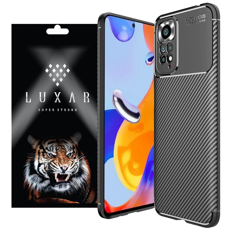 کاور لوکسار مدل note12 pro - Carbon Fiber مناسب برای گوشی موبایل شیائومی Redmi Note 12 pro 4G