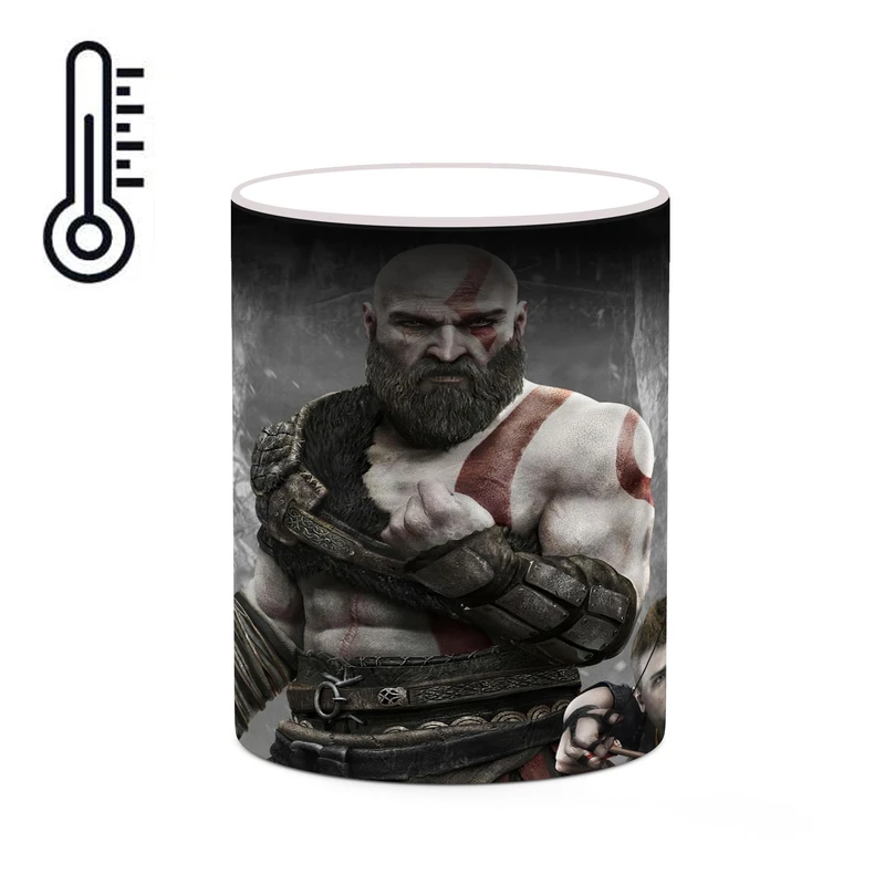 ماگ حرارتی کاکتی طرح گاد آف وار God Of War مدل mgh40960