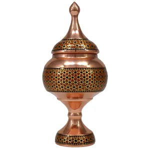 شکلات خوری خاتم کاری مسی کد 22