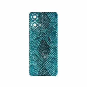 MAHOOT Blue Snake Skin Cover Sticker for Motorola Moto G24