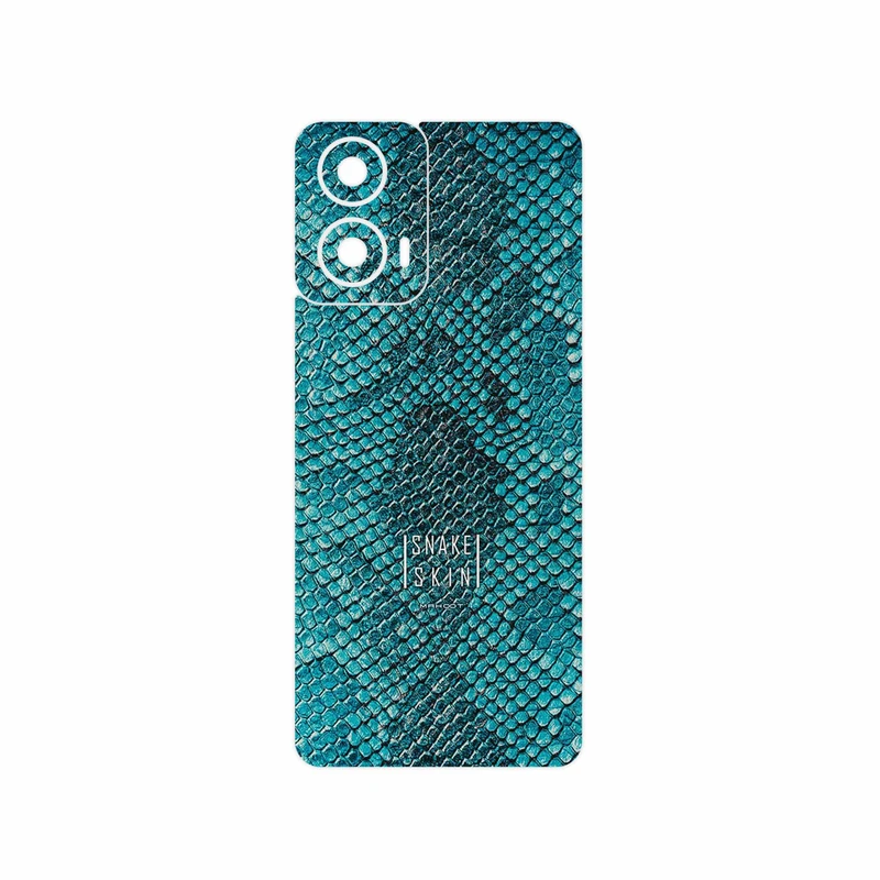 برچسب پوششی ماهوت مدل Blue Snake Skin مناسب برای گوشی موبایل موتورولا Moto G24