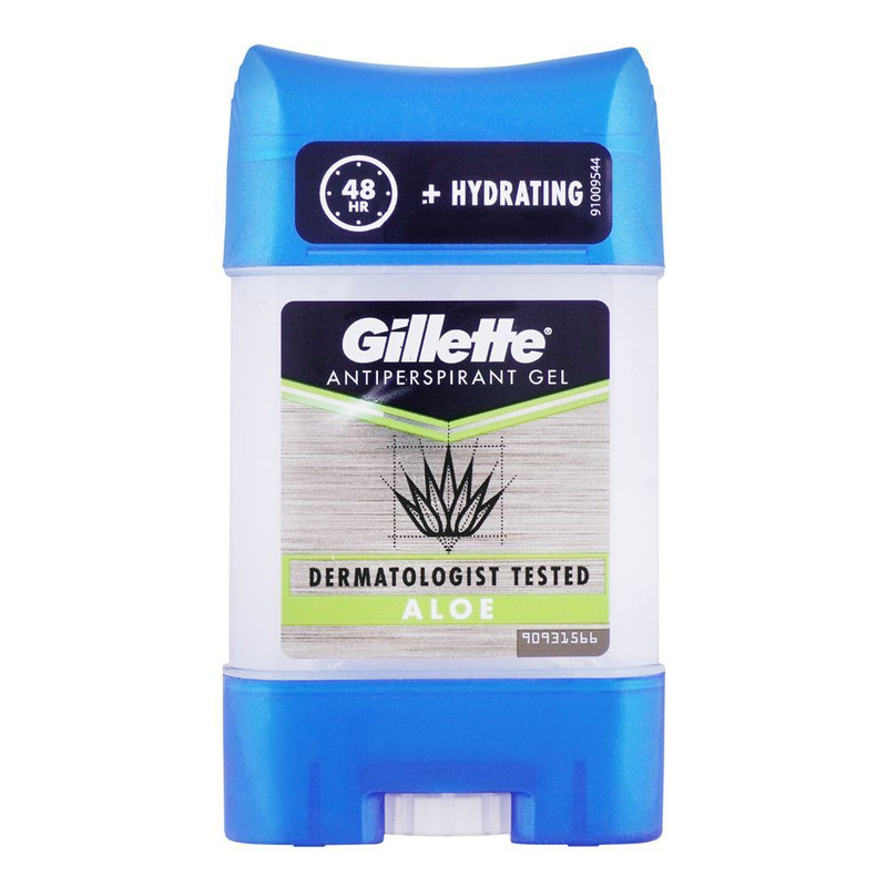 ژل شفاف ضد تعریق مردانه ژیلت مدل Aloe حجم 70 میلی لیتر