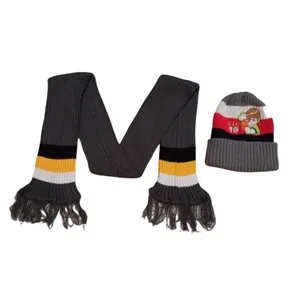 ست کلاه و شال گردن بافتنی بچگانه مدل بن تن 005