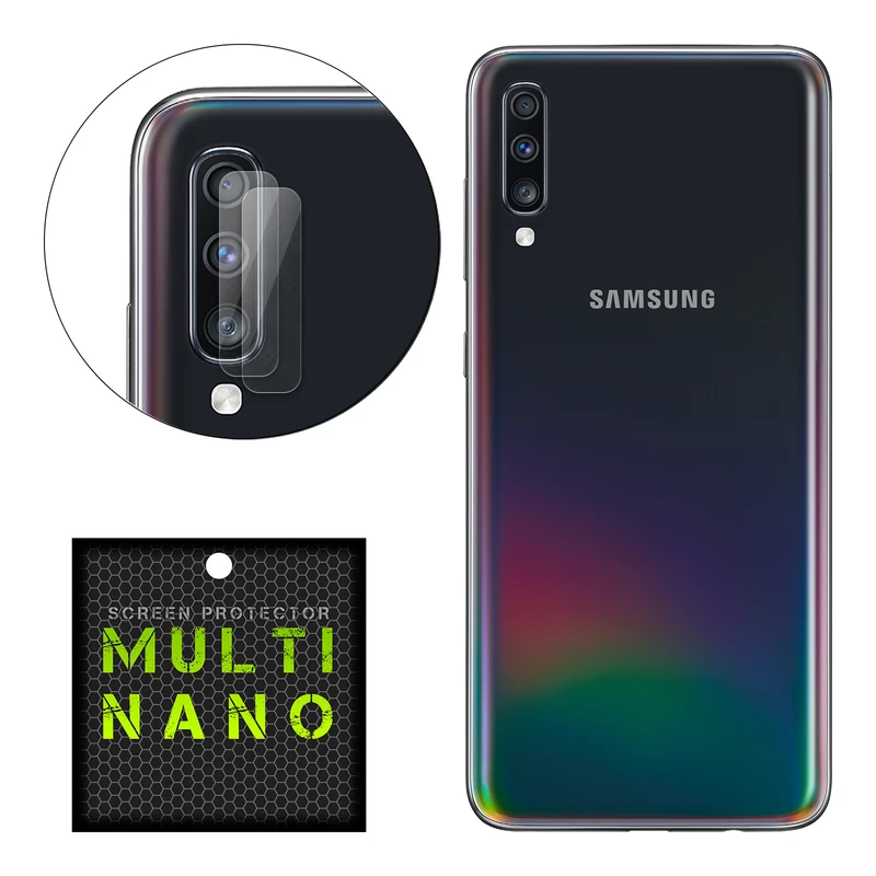 محافظ لنز دوربین مولتی نانو مدل Pro مناسب برای گوشی موبایل سامسونگ Galaxy A70 بسته دو عددی