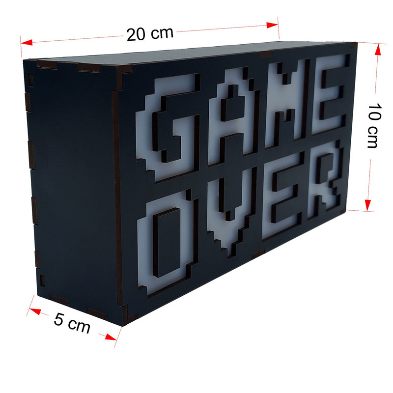 آیکون لایت طرح GAME OVER کد GAS-01