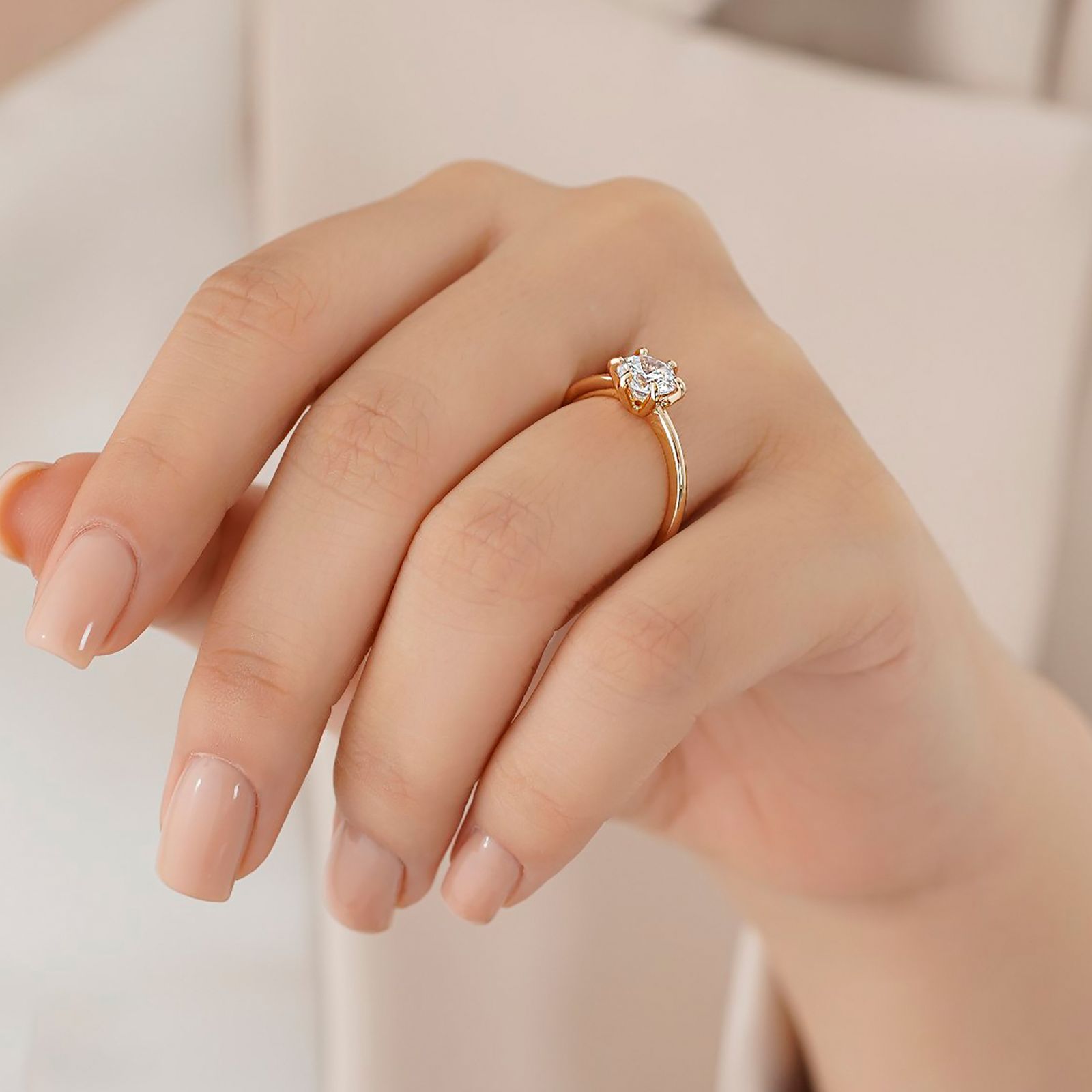 انگشتر زنانه ژوپینگ مدل سولیتر کد S312 -  - 3