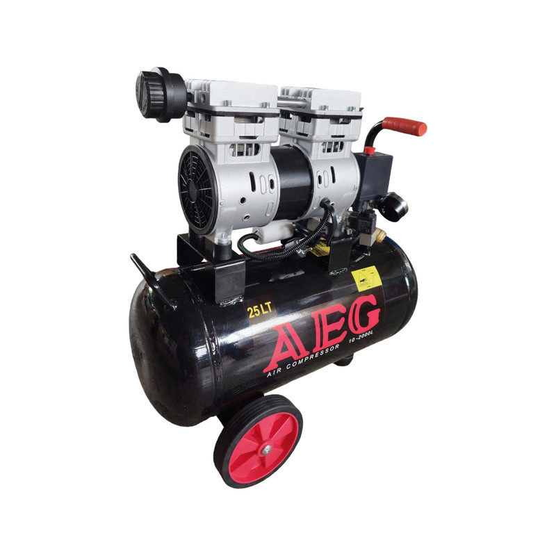 کمپرسور هوا سایلنت آاگ مدل RC2024-25 KS ظرفیت 25 لیتر کمپرسور هوا سایلنت آاگ مدل RC2024-25 KS ظرفیت 25 لیتر