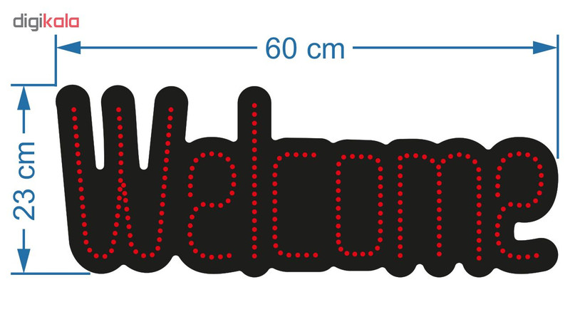 تابلو ال ای دی طرح Welcome کد 10388