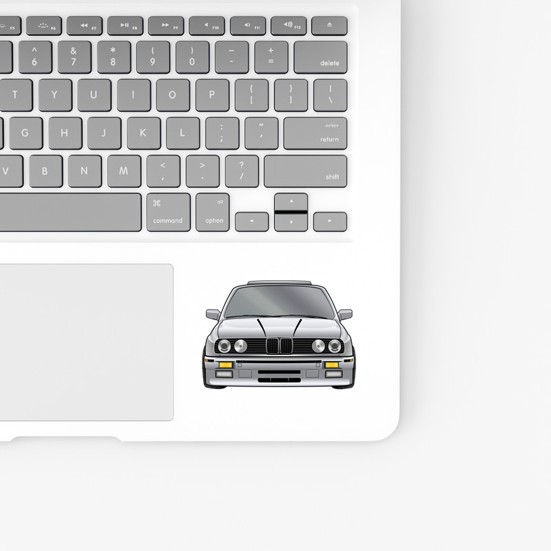 استیکر لپ تاپ و موبایل بووم طرح ماشین مدل BMW کد UV052