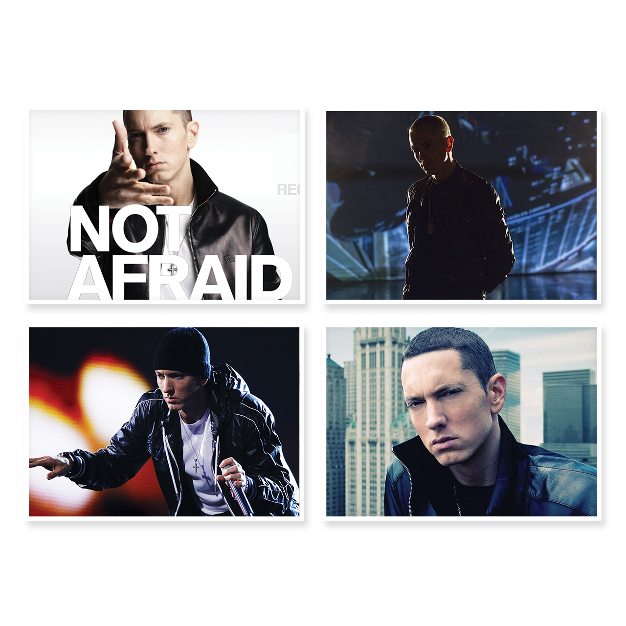 پوستر طرح Eminem کد A-1722 مجموعه 4 عددی