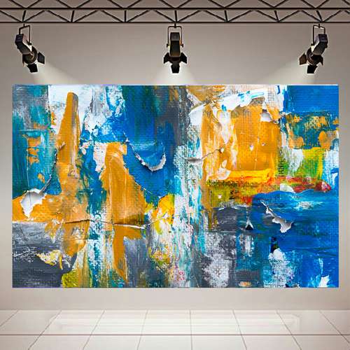تابلو بوم طرح نقاشی مدرن مدل آبرنگ کد AR2295